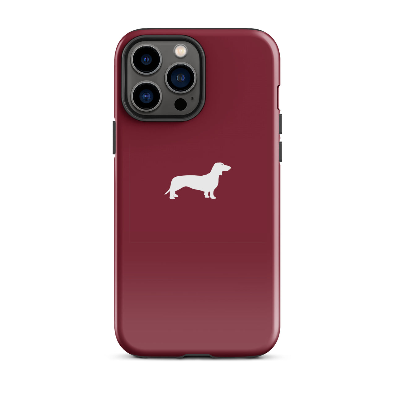coque iphone teckel bordeaux premium