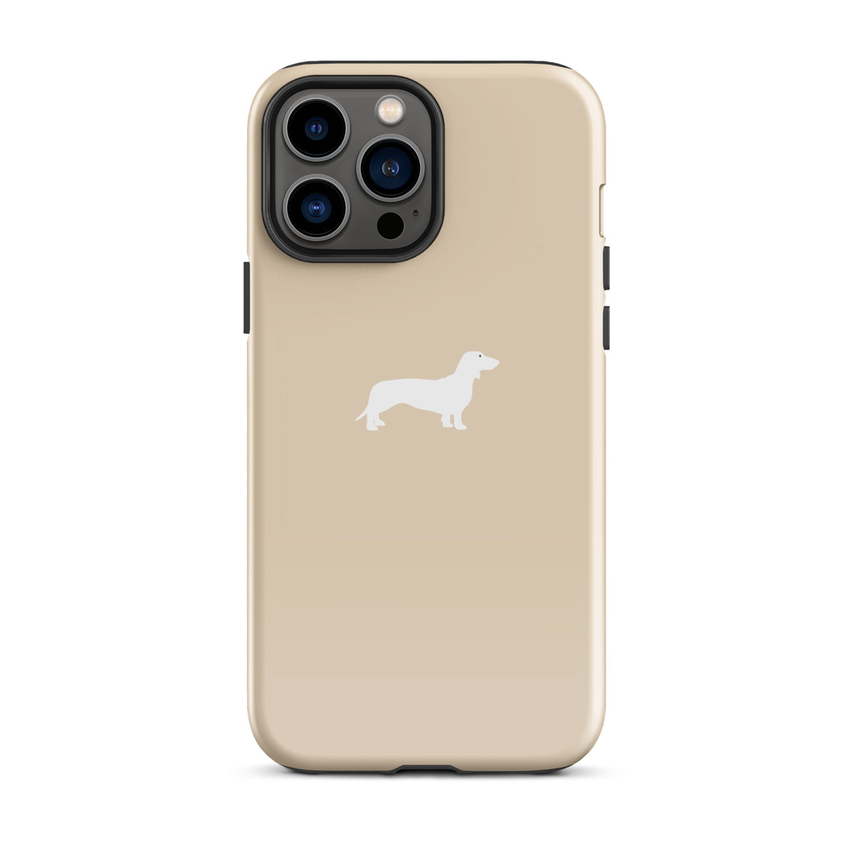 coque teckel champagne iphone protection