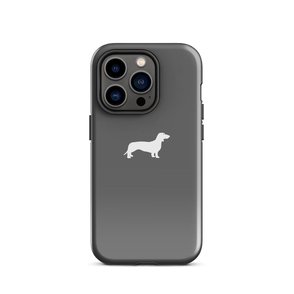 coque iphone teckel gris chocs