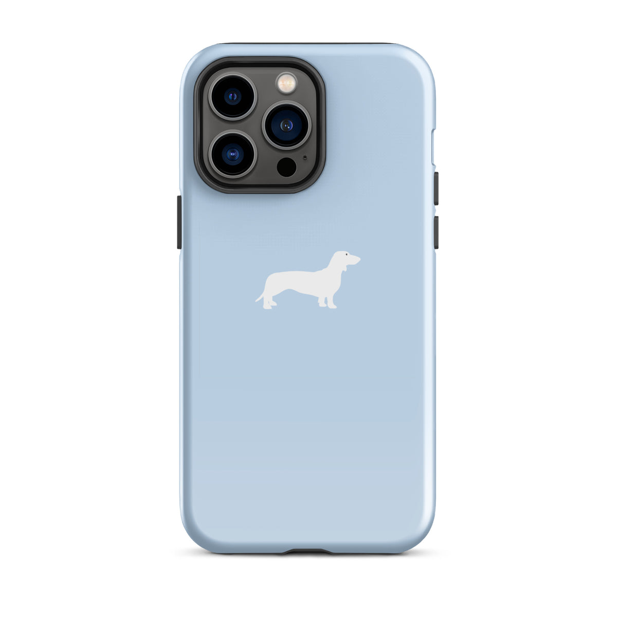 coque iphone teckel bleu chocs