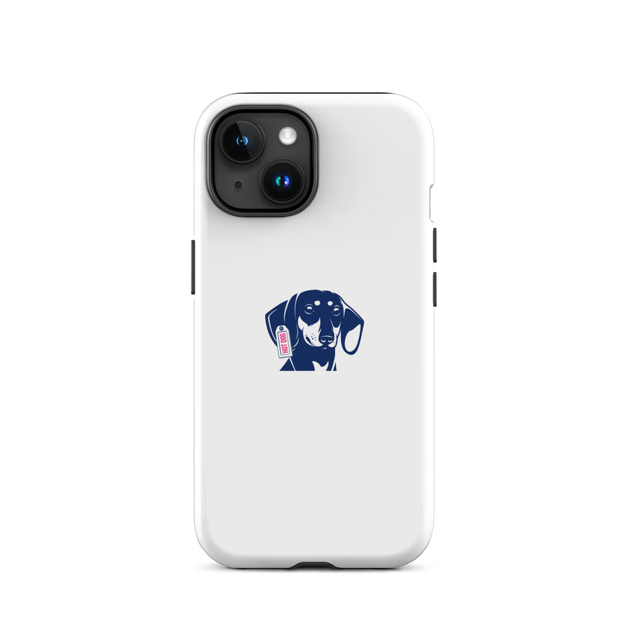 coque iphone teckel bleu design