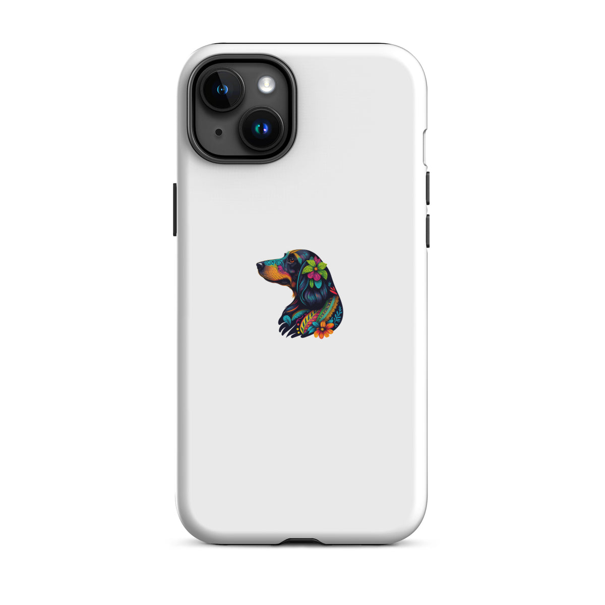 coque teckel iphone double couche