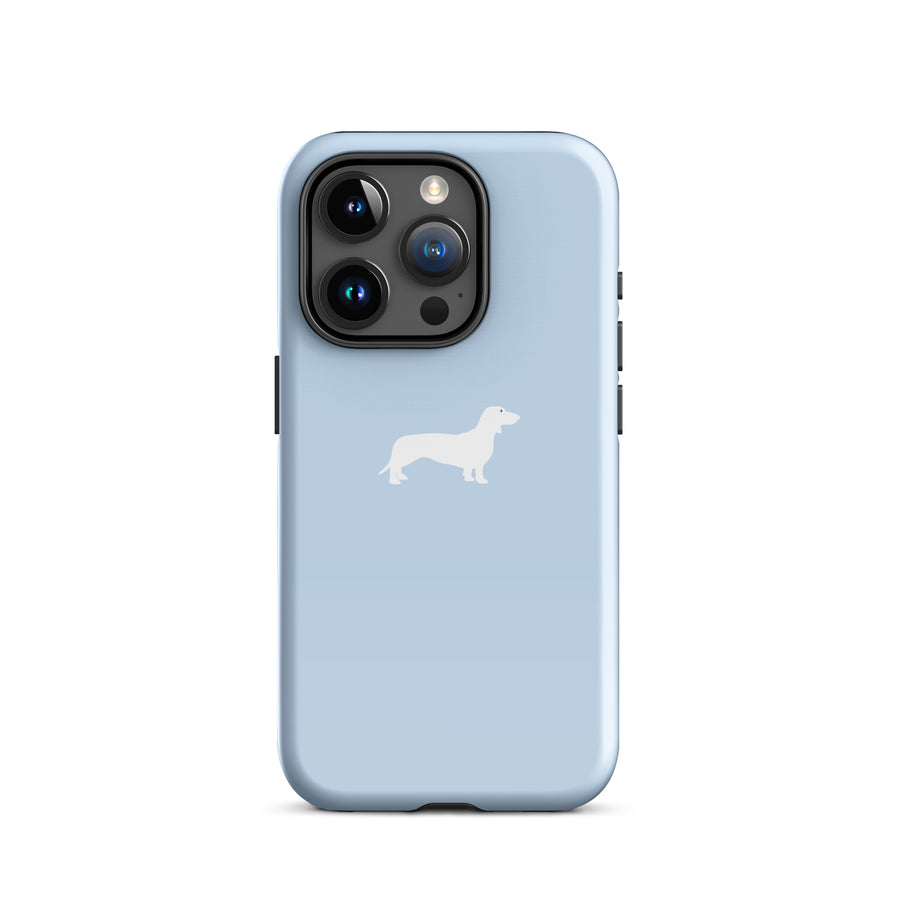 coque teckel bleu iphone cadeau