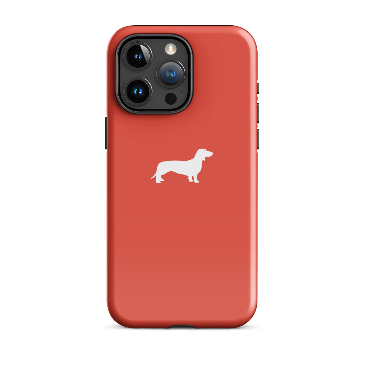 coque teckel rouge iphone logo