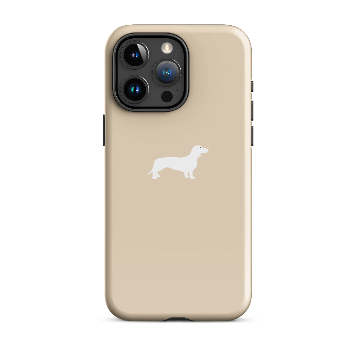 coque teckel champagne iphone lumineux