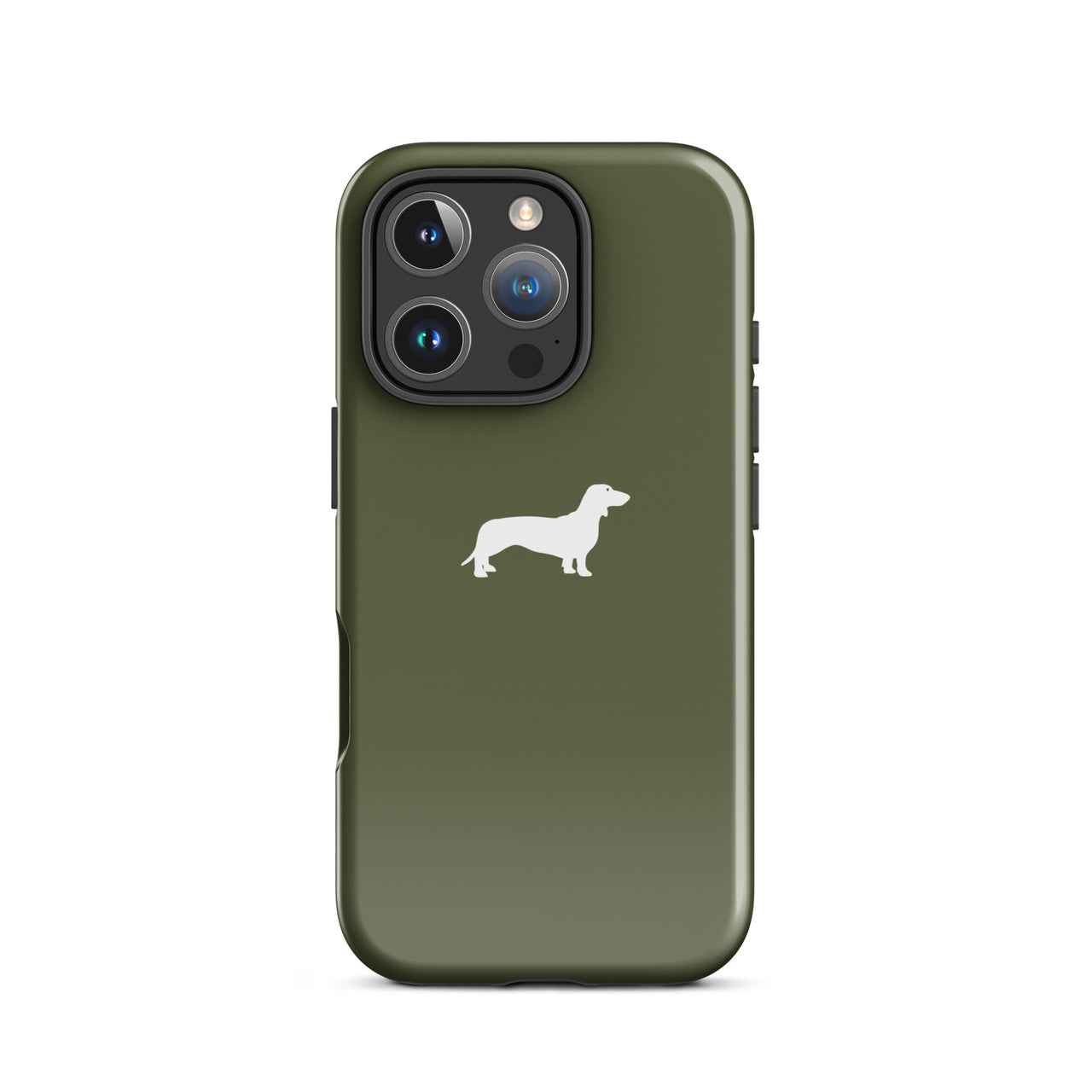 coque iphone teckel kaki robuste