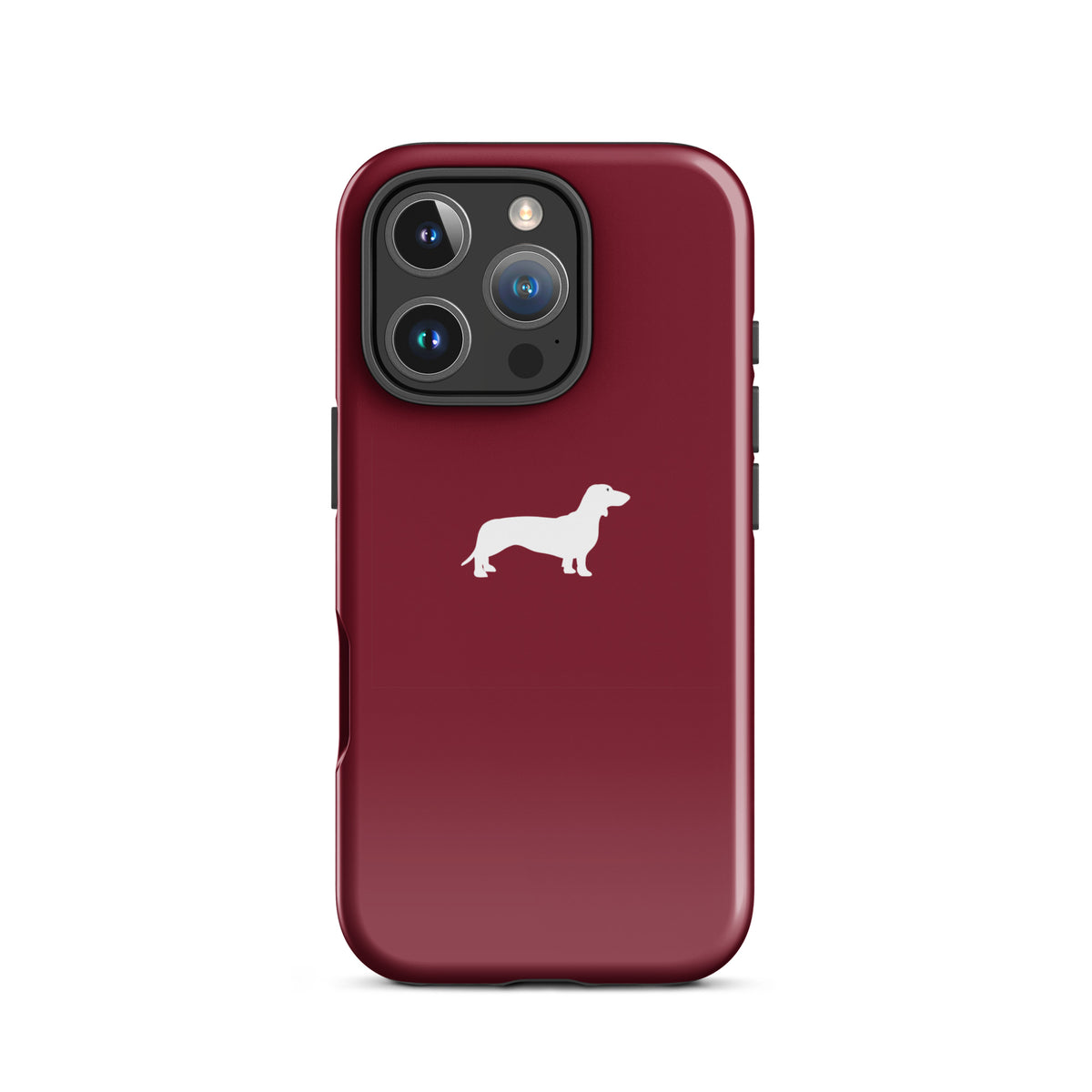 coque teckel bordeaux iphone logo