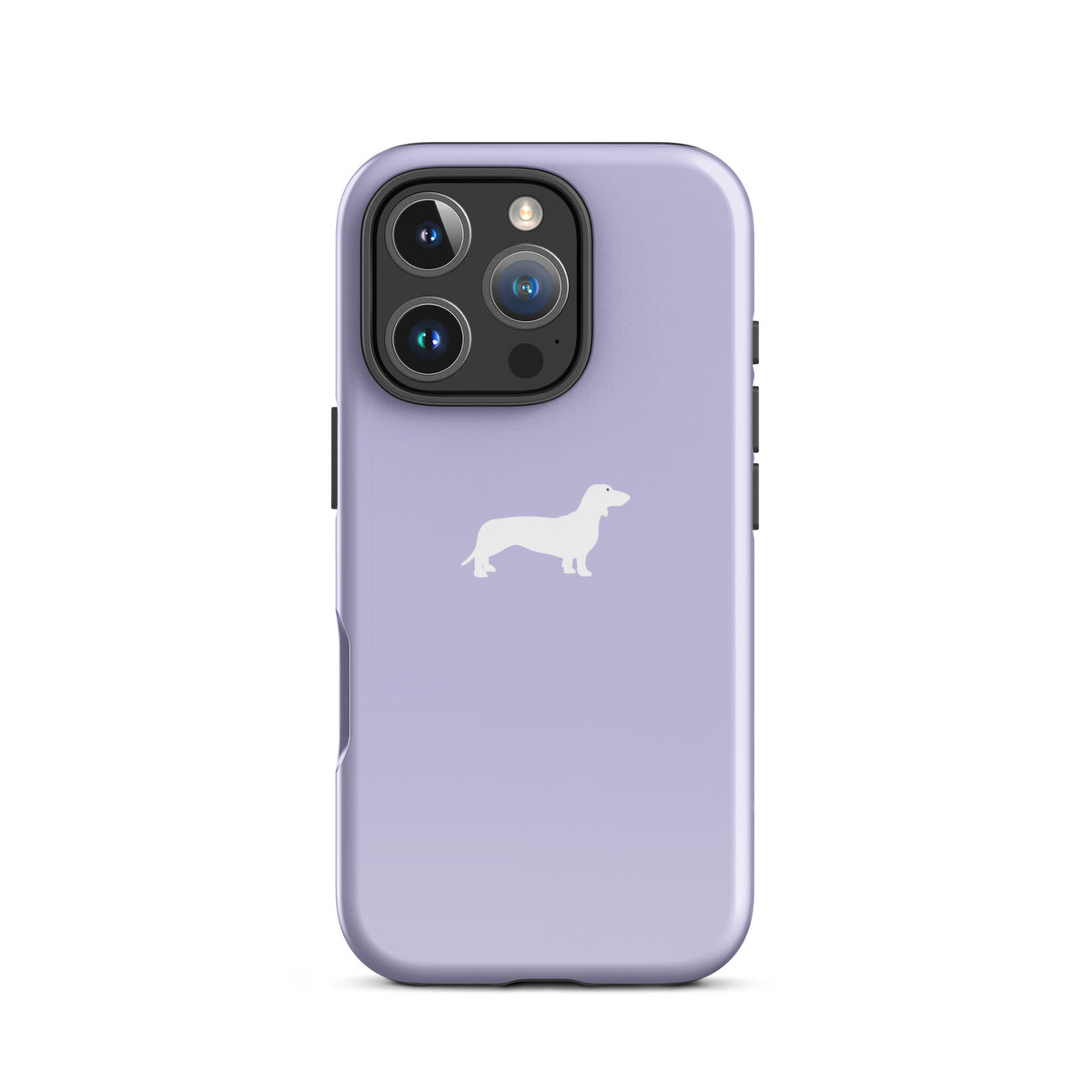 coque iphone teckel lila decoratif