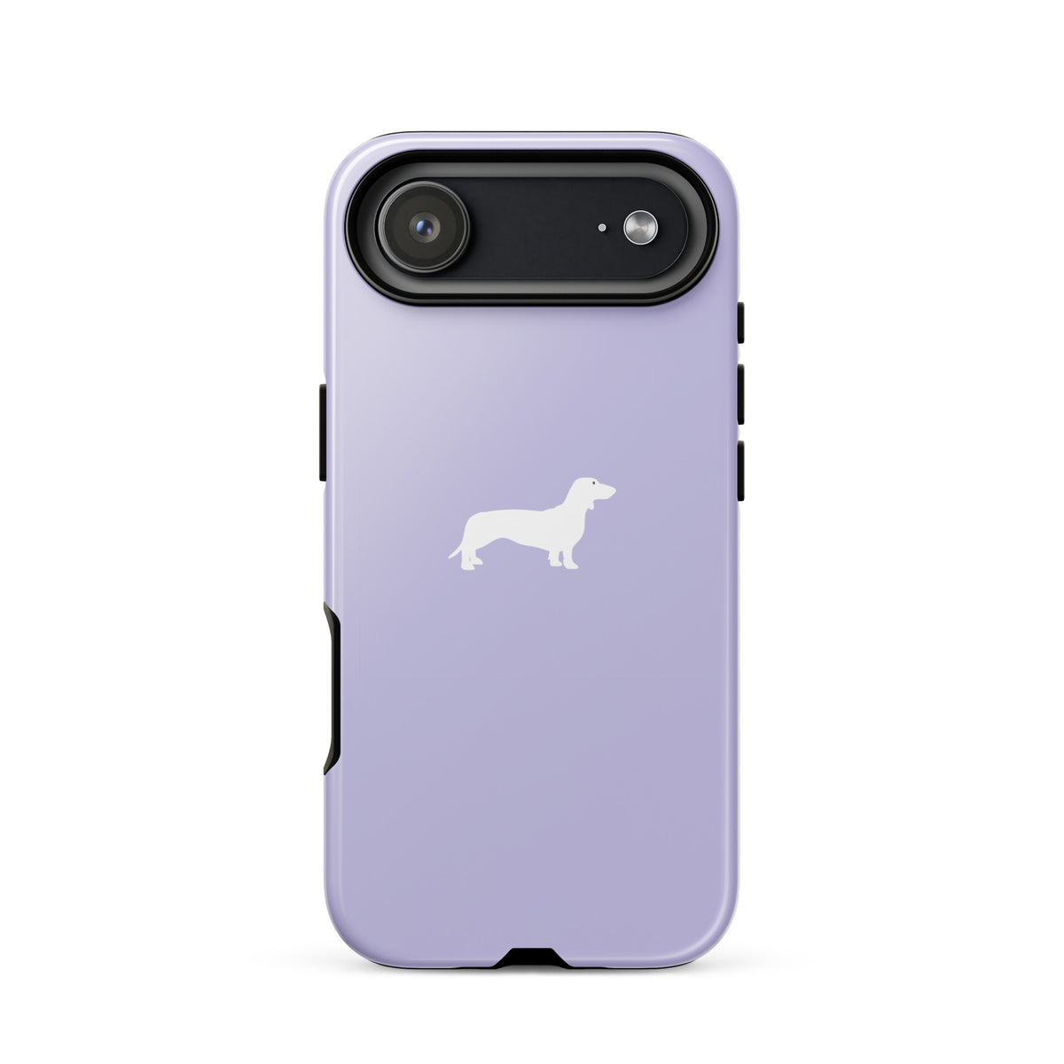 coque iphone teckel lila design doux
