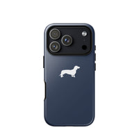 Thumbnail for coque iphone teckel bleu nuit design