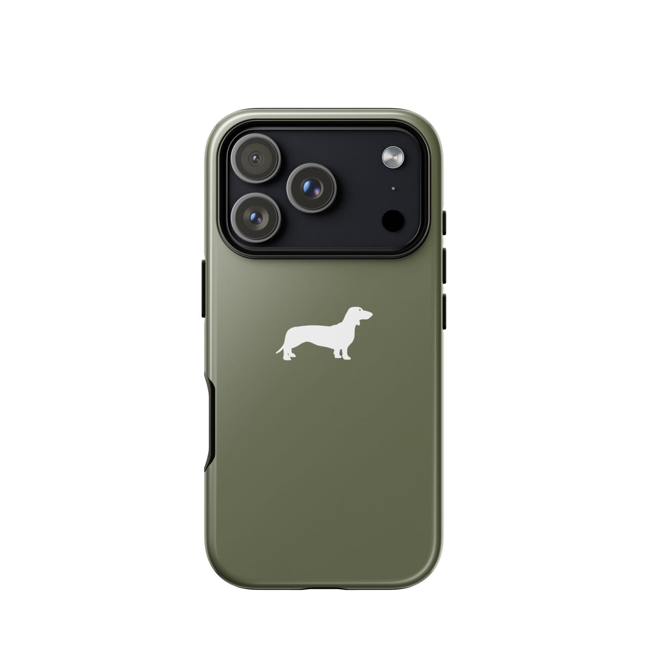 coque teckel kaki iphone logo