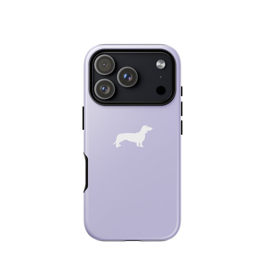 coque teckel lila iphone robuste