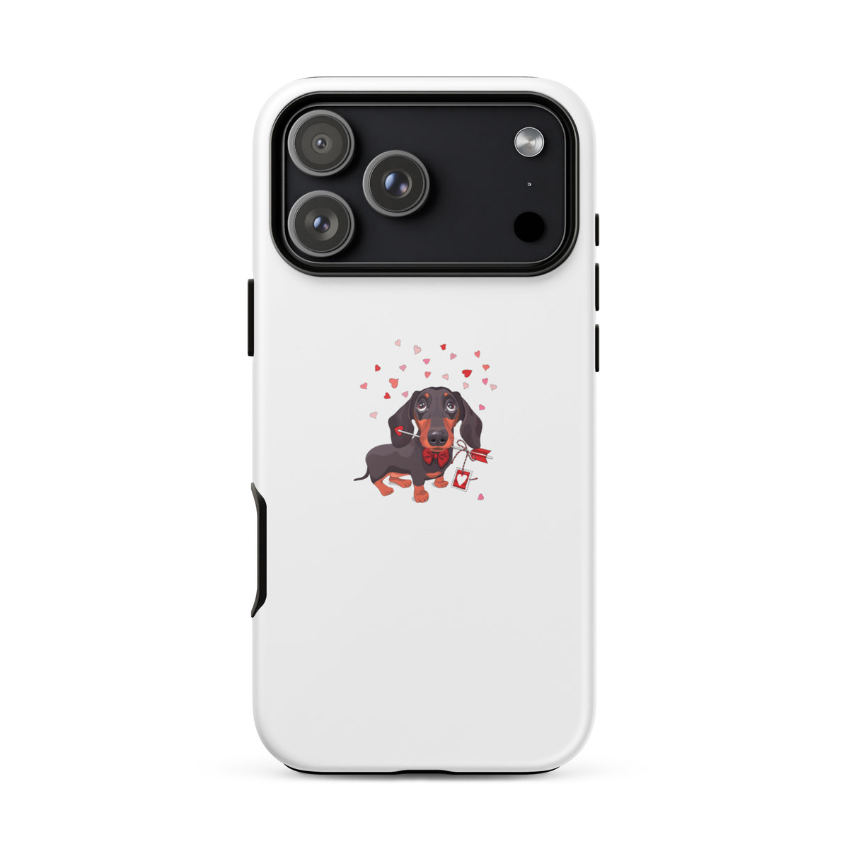 coque teckel iphone blanc