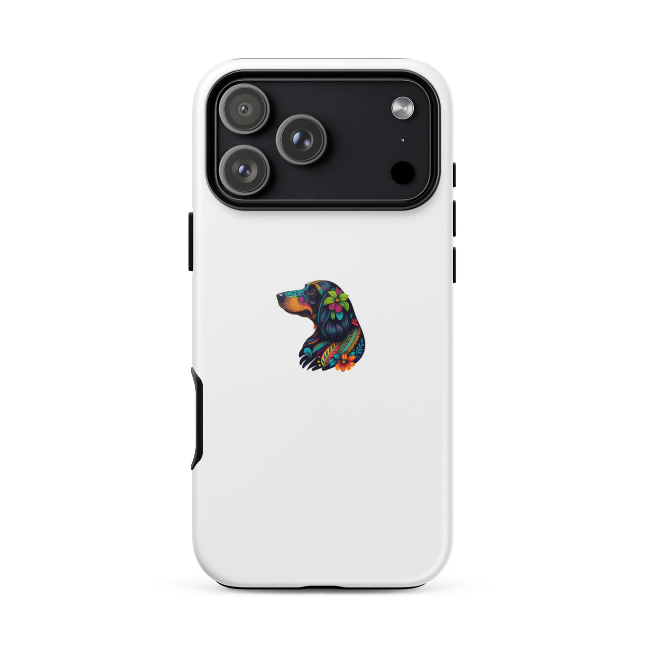 coque iphone teckel en couleurs