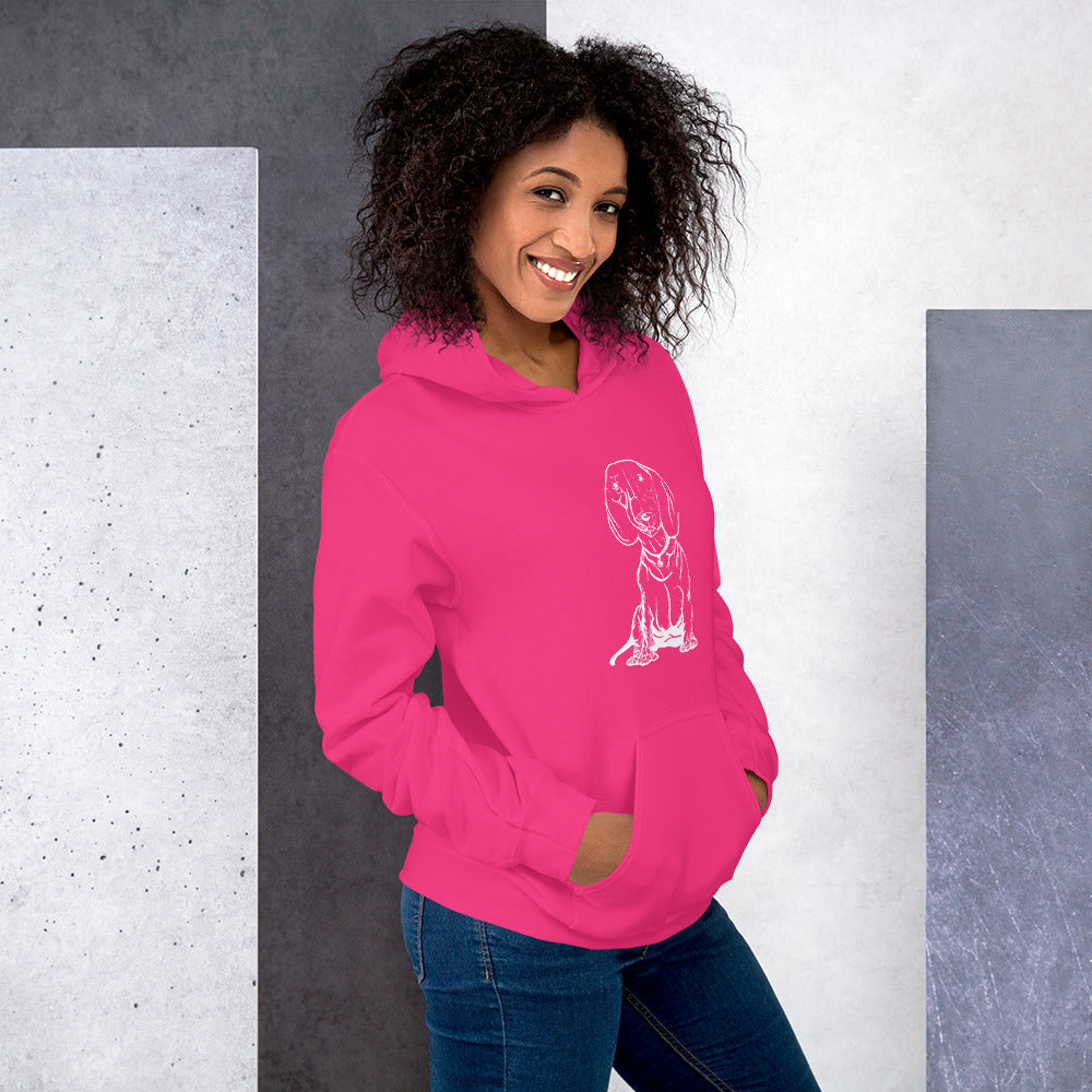 Hoodie chien saucisse femme