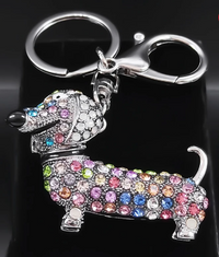 Thumbnail for Porte Clé Teckel Multicouleurs