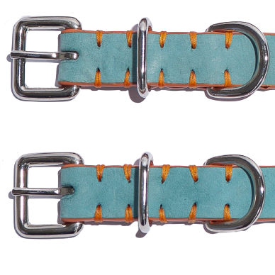 Collier Nubuck Bleu