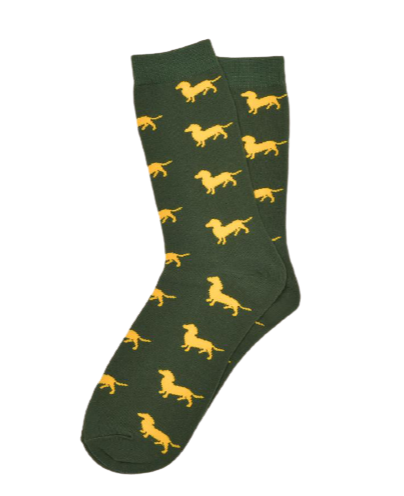 Socke im Dackel-Stil