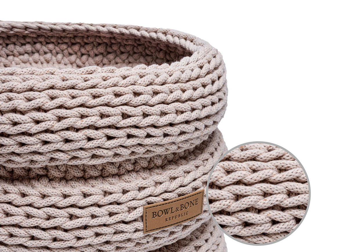Panier de Rangement Gris Chien 