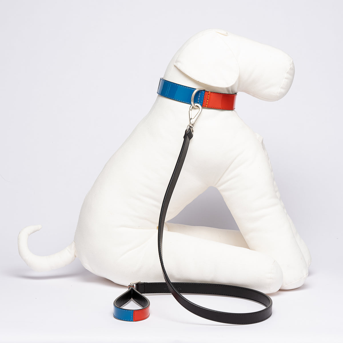 Parure Chien Cuir Verni