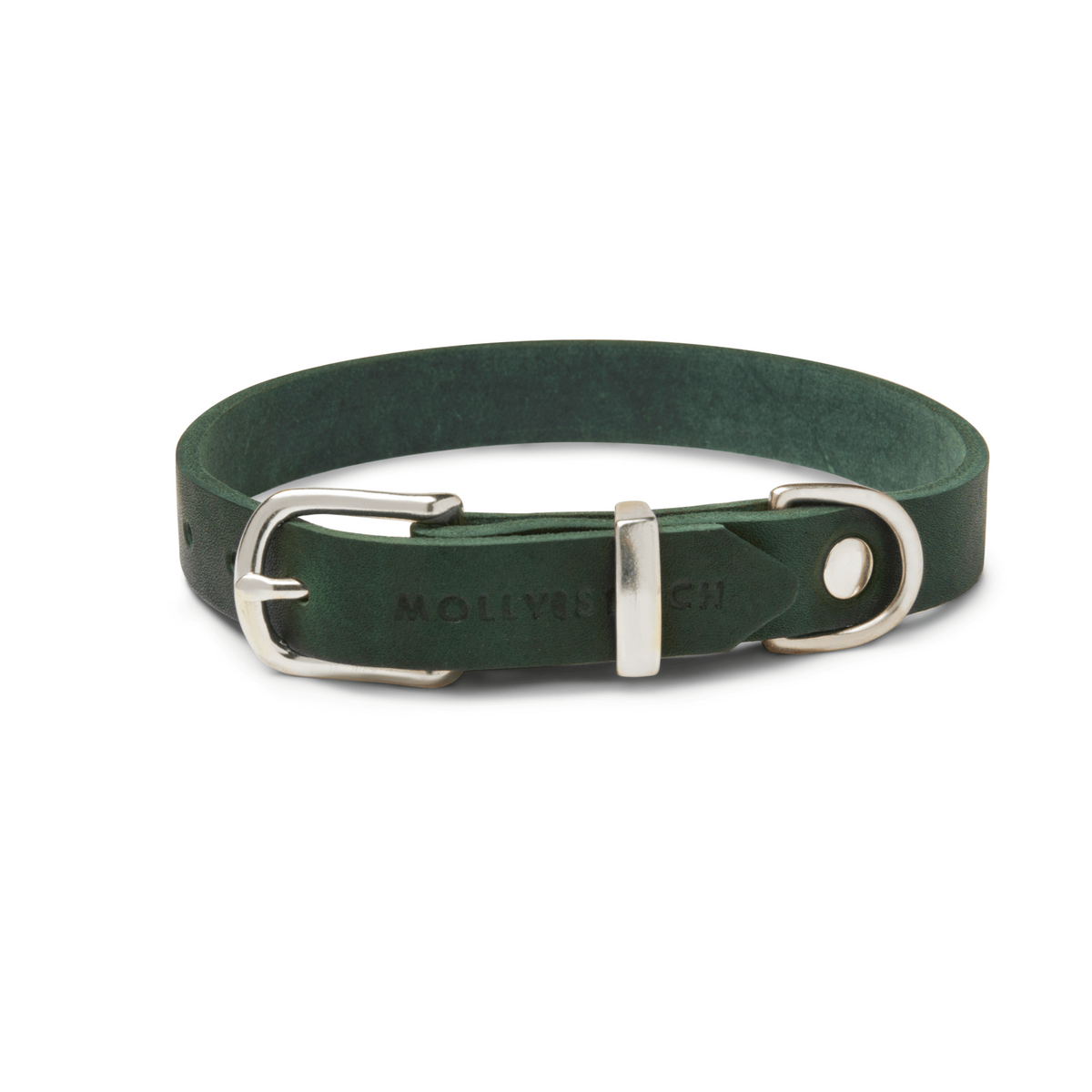 Luxus-Halsband in Grün für Dackel