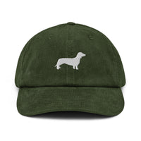 Miniaturansicht für Mütze Teckel aus grünem Samt