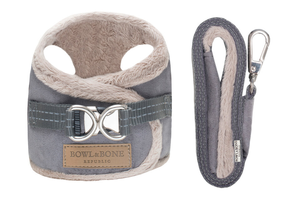 harnais en fourrure chaude chien