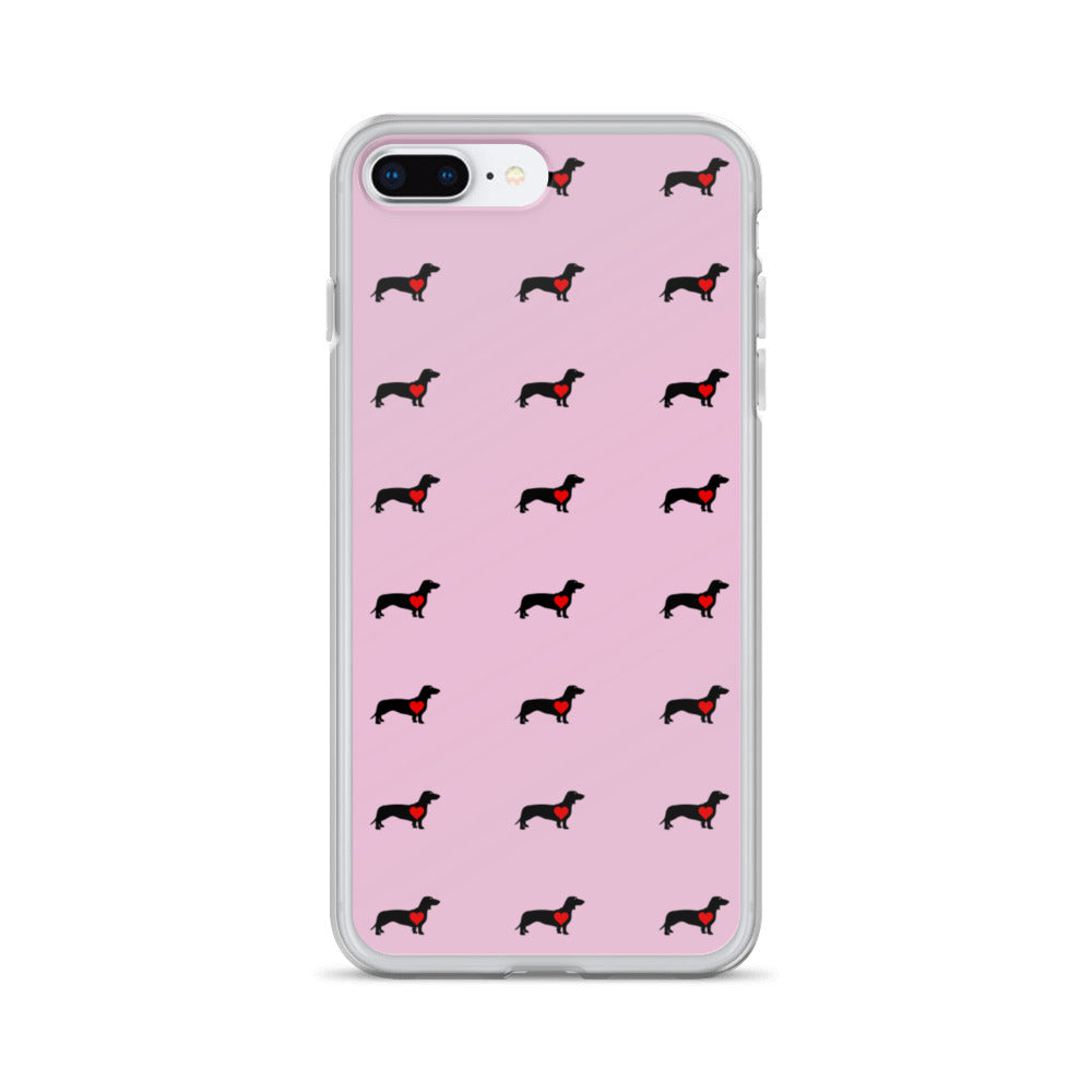 Coque de Téléphone Teckel Rose