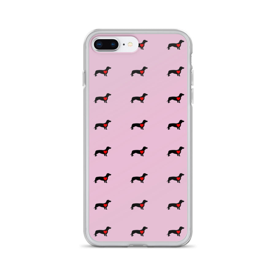 Coque de Téléphone Teckel Rose
