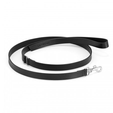 Laisse en Cuir Noir pour Teckel