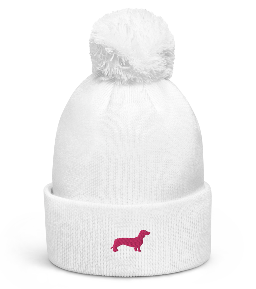 Mütze mit Pompon für Damen