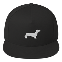 Thumbnail for Casquette Visière Plate Teckel Noir