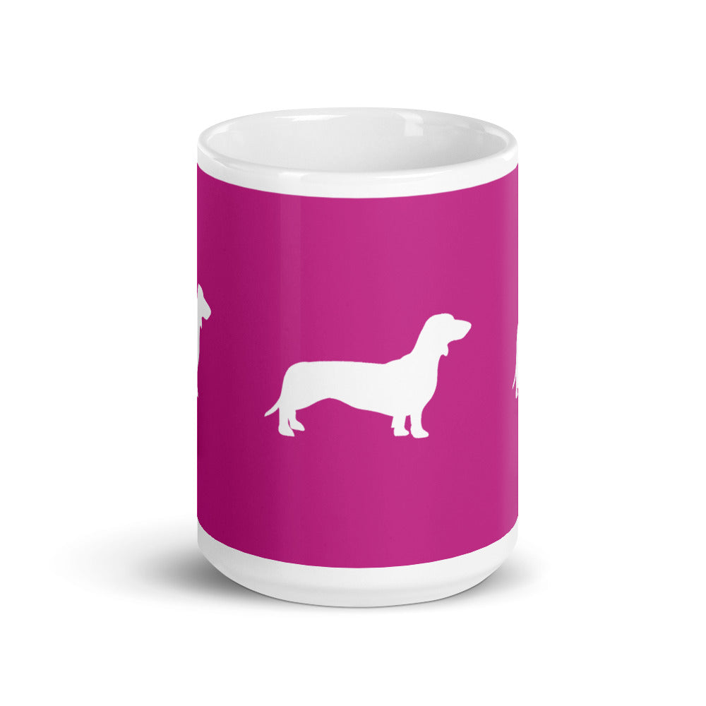 Tasse Teckel Rose
