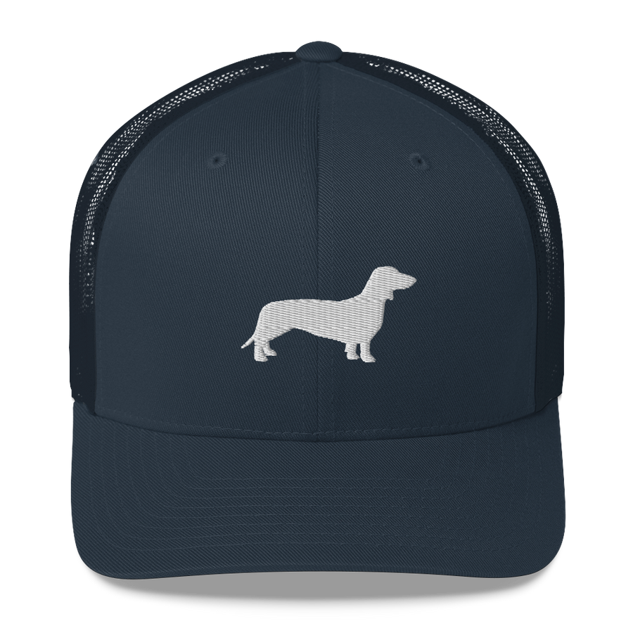 Casquette Motif Teckel Bleu