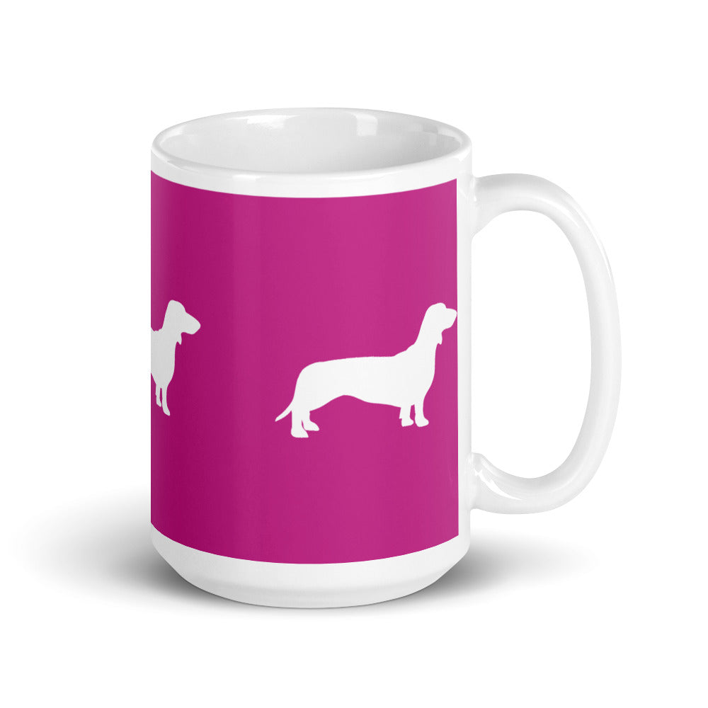 Mug Teckel Rose