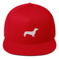 Thumbnail for Casquette Visière Plate Teckel Rouge