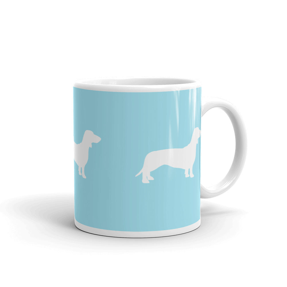 Mug Teckel Céramique Bleu