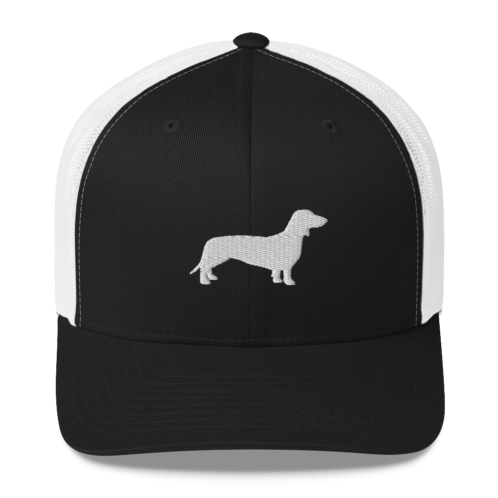 Casquette Trucker Teckel Noir et Blanc