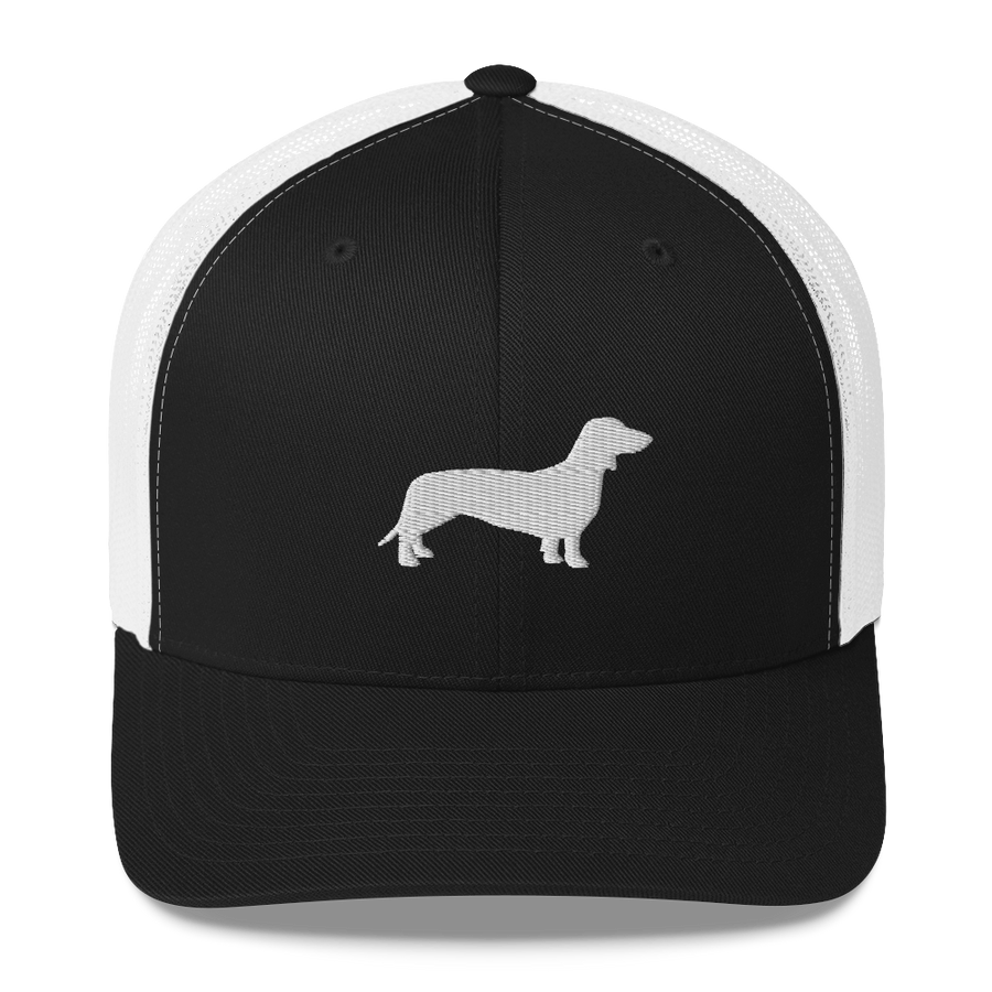 Casquette Trucker Teckel Noir et Blanc