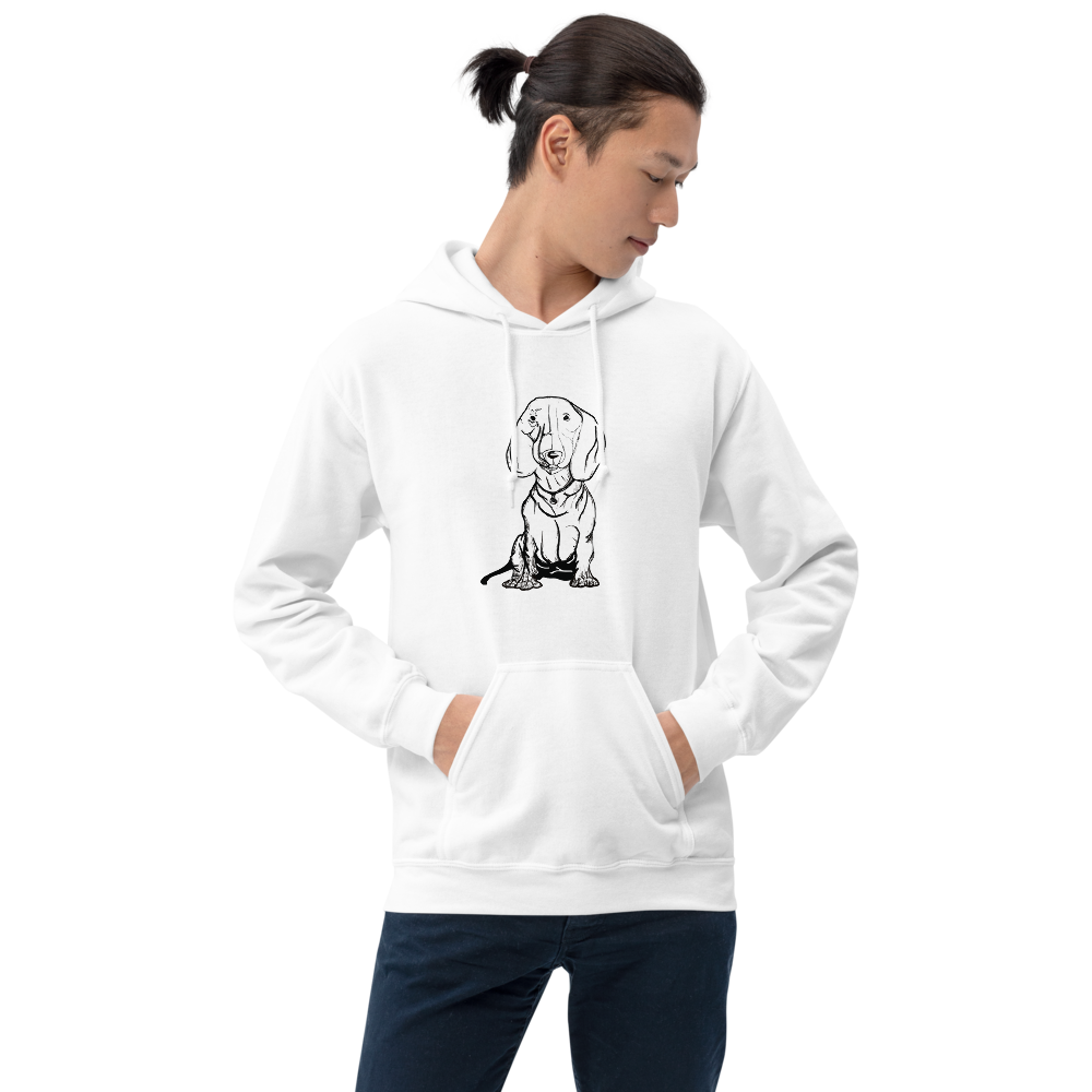Sweat Capuche Teckel pour Homme 
