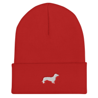 Miniaturbild für Mütze mit Dackelmuster 