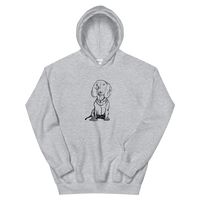 Thumbnail for Sweat Capuche Teckel Gris