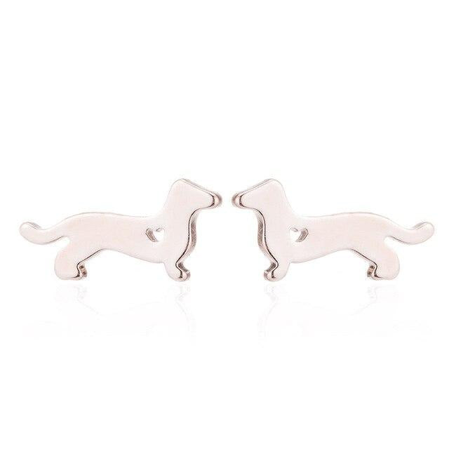 Boucles d'Oreilles Teckel Or 