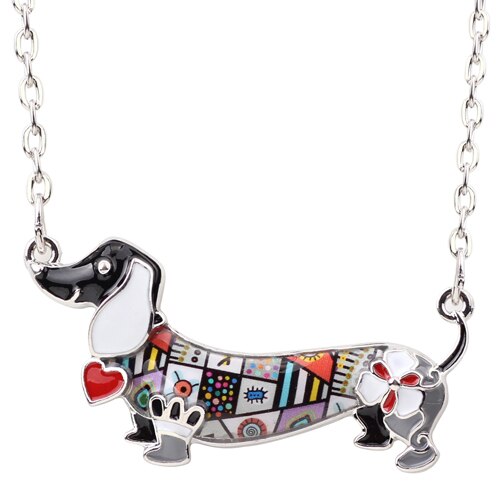Pendentif Teckel Noir