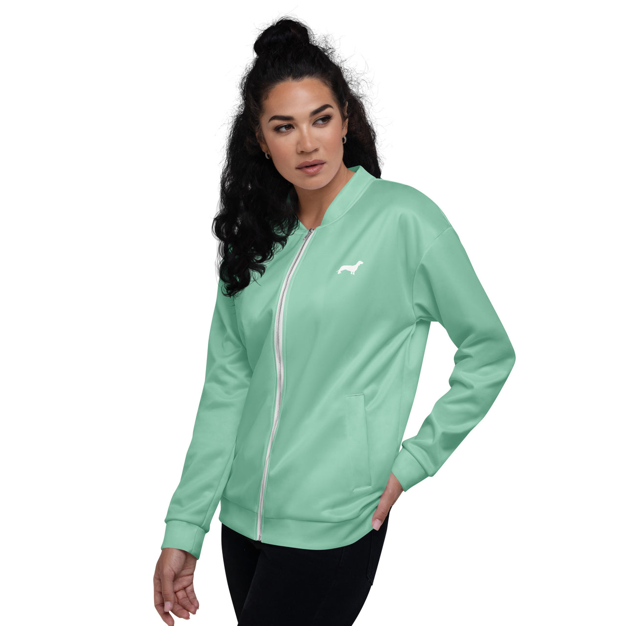 Bomberjacke Dackel Minze