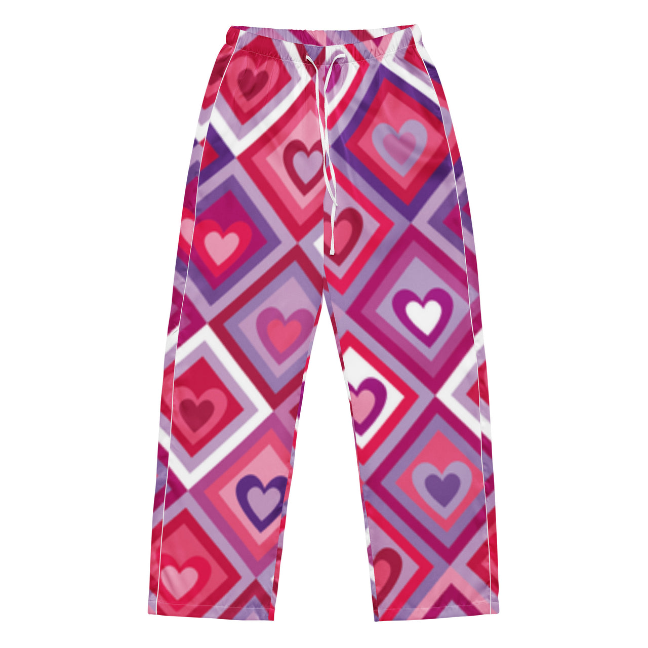 Bequeme Hose mit Herzmuster