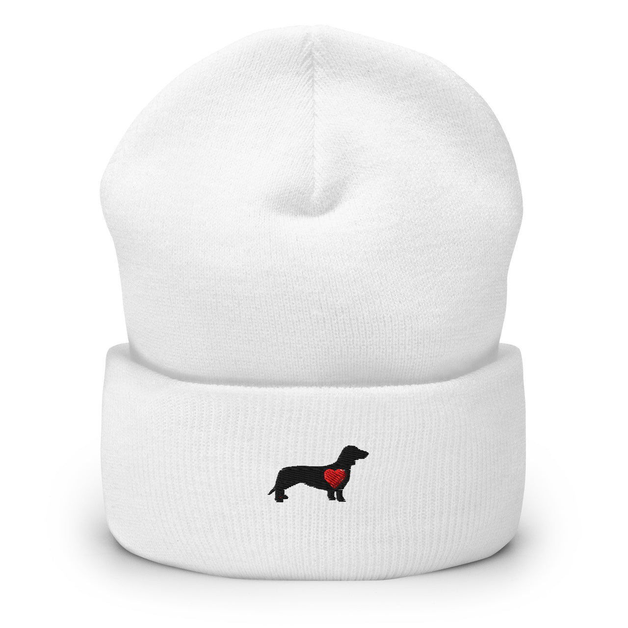 weiße Hundemütze