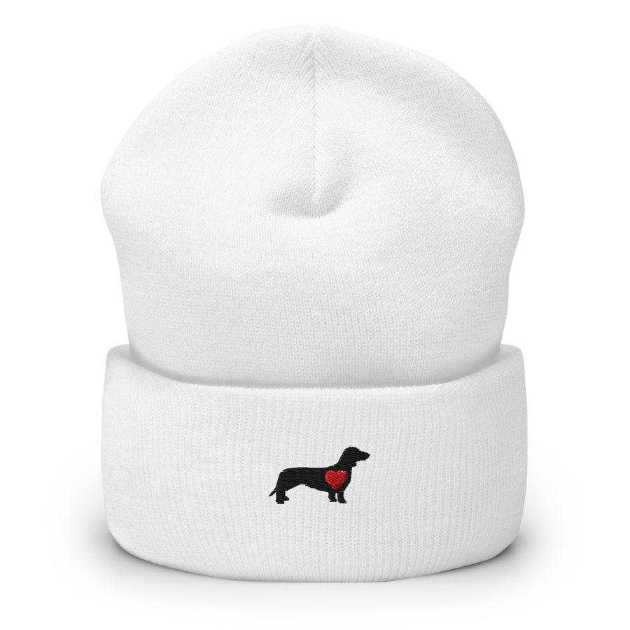 weiße Hundemütze