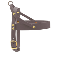 Thumbnail für Geschirr für kleine Hunde aus taupefarbenem Leder