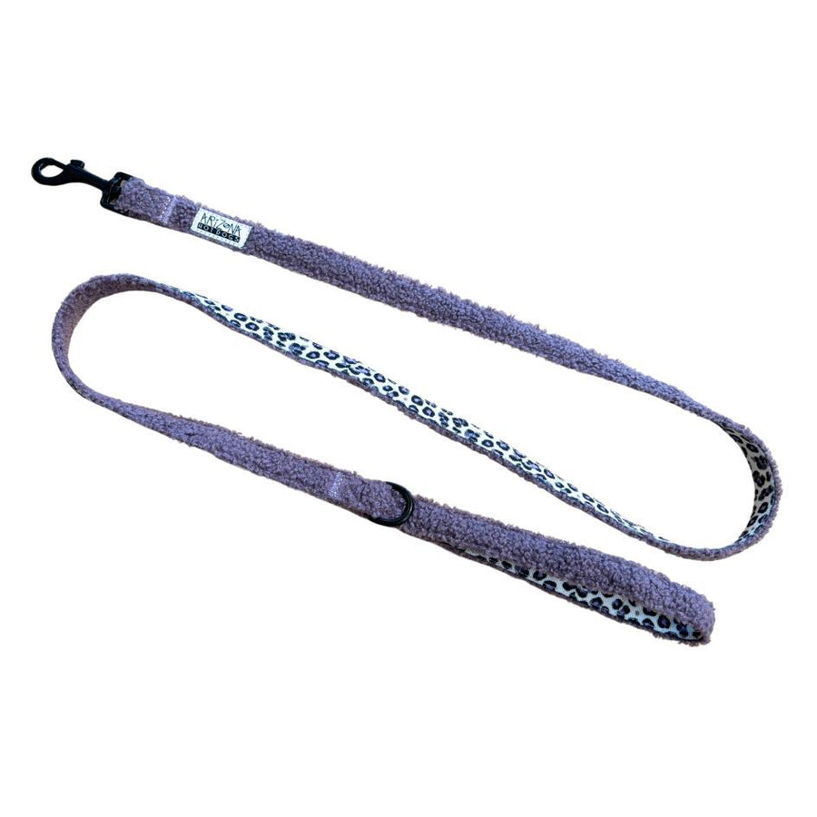 Leine Teddy Hund Lila Leopard